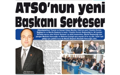 'ATSO''nun yeni Başkanı Serteser- Gazete3- 28.Şubat.2009',