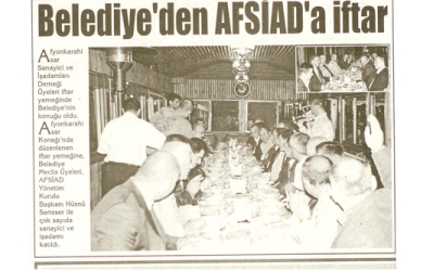 Belediye''den AFSİAD''a iftar - Kocatepe Gazetesi -24.Eylül.2008