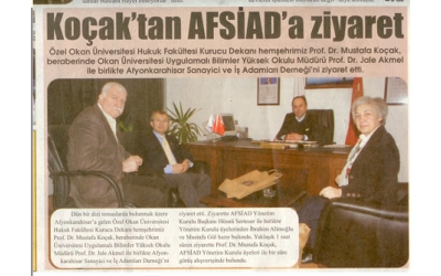 Koçak''tan AFSİAD''aziyaret - Gazete3 - 09.Ocak.2009