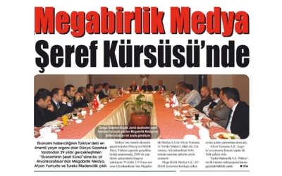 'Megabirlik Medya Şeref Kürsüsü''nde-Gazete3-07.Mart.2008'