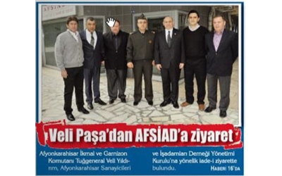 Veli Paşadan AFSİAD''a ziyaret - Gazete 3 14.10.2010