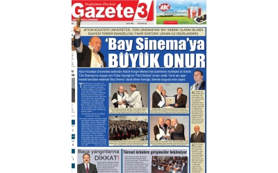 AFSİAD''ın girişimyle AKÜ''den Bay sinemaya büyük onur- Gazete 3- 30.Kasım.2011