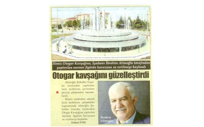 Otogar Kavşağı Güzelleşiyor- Türkeli Gazetesi - 16.Ağustos.2008'