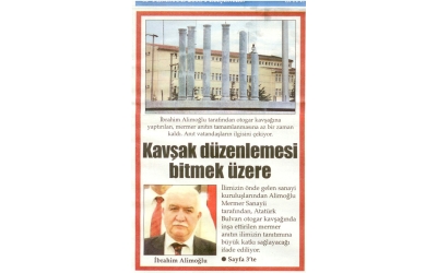 KAVŞAK DÜZENLEMESİ BİTMEK ÜZERE - TÜRKELİ GAZETESİ - 03.Temmuz.2008'